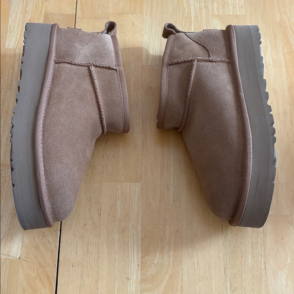 UGG Women's Tan Ankle Booties - Picture 3 of 6